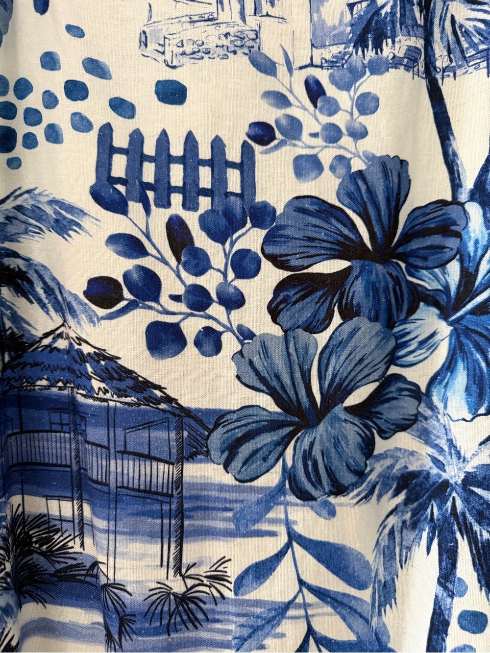 House of Harlow 1960 Blue and White Floral Tiered Maxi Skirt - Picture 2 of 3